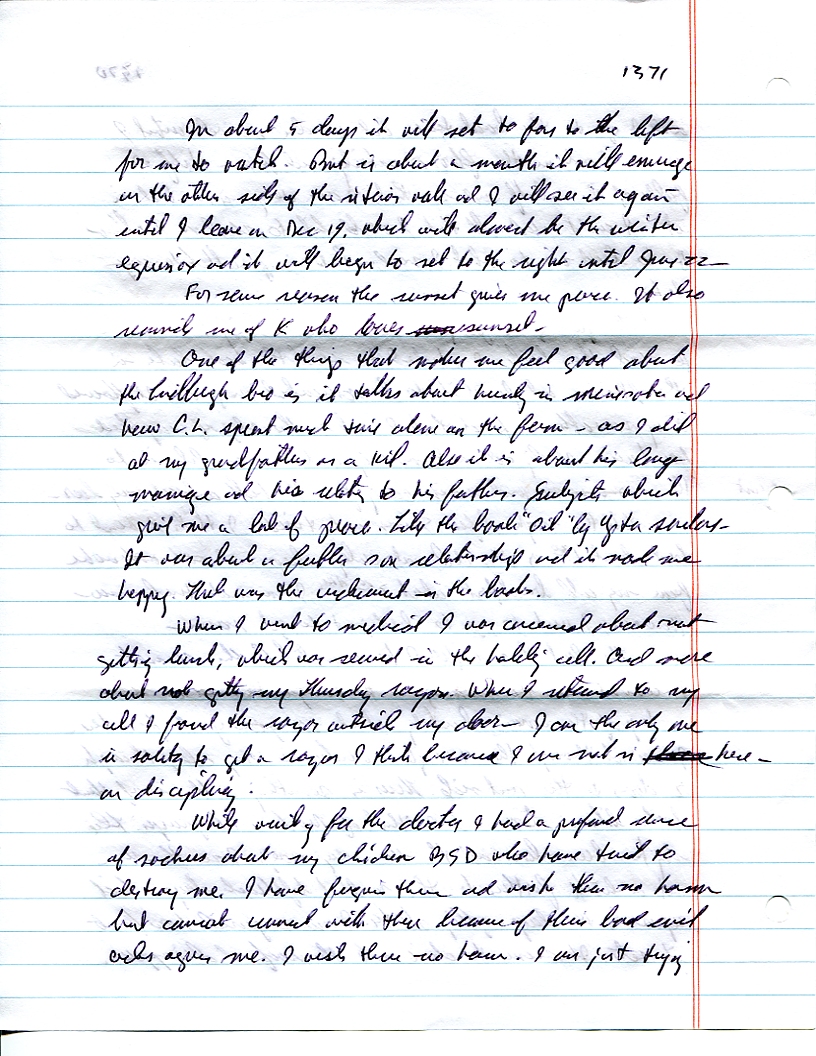 Dr John WorldPeace 2008 Prison Journal